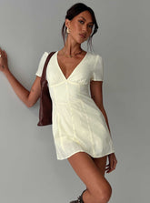 Loveliness Romper Lemon