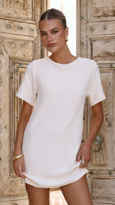 Janaya Mini Dress - Cream