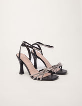 Diamante Wrap Over Strap Heels