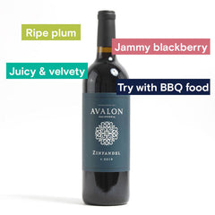 Reserve Wines Avalon, Zinfandel 2019, Notes: Ripe Plum, Jammy Blackb.erry, Juicy & velvety, Try with BBQ food