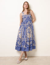 Sleeveless Shirred Dress