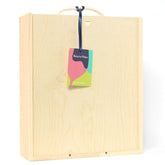 Reserve Wines | 3 Bottle Sliding Lid Wooden Box