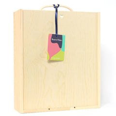 Reserve Wines | 3 Bottle Sliding Lid Wooden Box