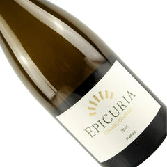 Epicuria Chardonnay 2024 wine bottle on a white background