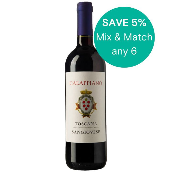 Calappiano Toscana Sangiovese Red Wine Save 5% off 6 Mix and match bestsellers