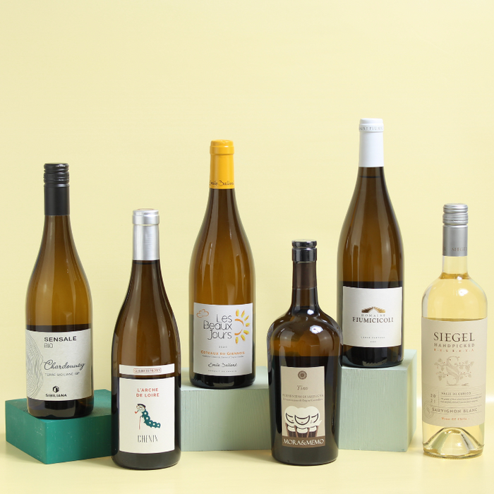 Reserve Wines Find Your New Favourite White Wines for Spring 6 bottle Case including Sensale Chardonnay Organic 2020; Mora & Memo, Tino Vermentino Di Sardegna 2020; Emile Balland, Coteaux du Giennois Blanc 2020; Siegel, Handpicked Reserva Sauvignon Blanc 2021; L'Arche de Loire, Chenin Blanc IGP 2018; Domaine Fiumicicoli Blanc 2020