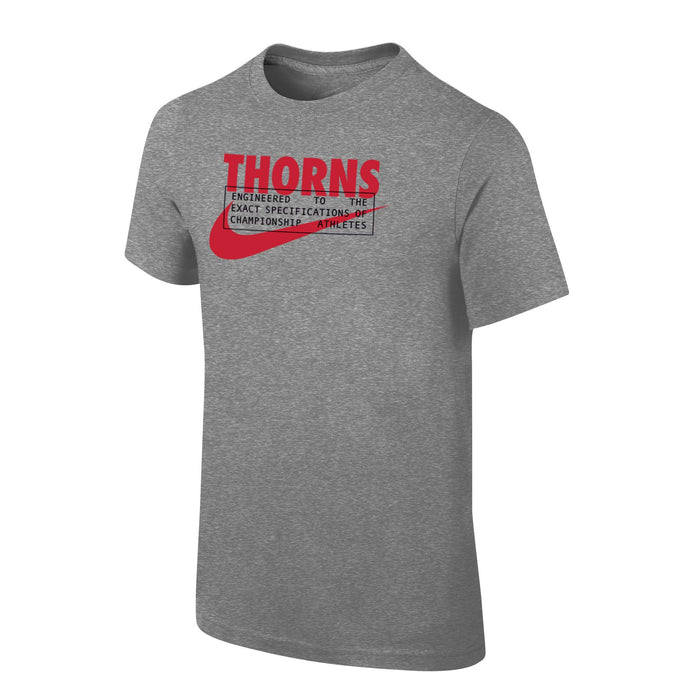 PORTLAND THORNS FC YOUTH SHORT SLEEVE NIKE ENGINEERED TEE