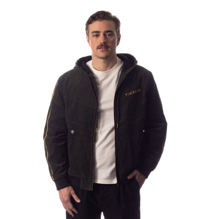 PORTLAND TIMBERS FC UNISEX LONG SLEEVE CORDUROY HOODIE