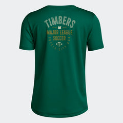 PORTLAND TIMBERS FC YOUTH SHORT SLEEVE 2024 PREGAME TEE
