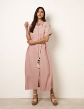Floral Cutwork Embroidery Dress