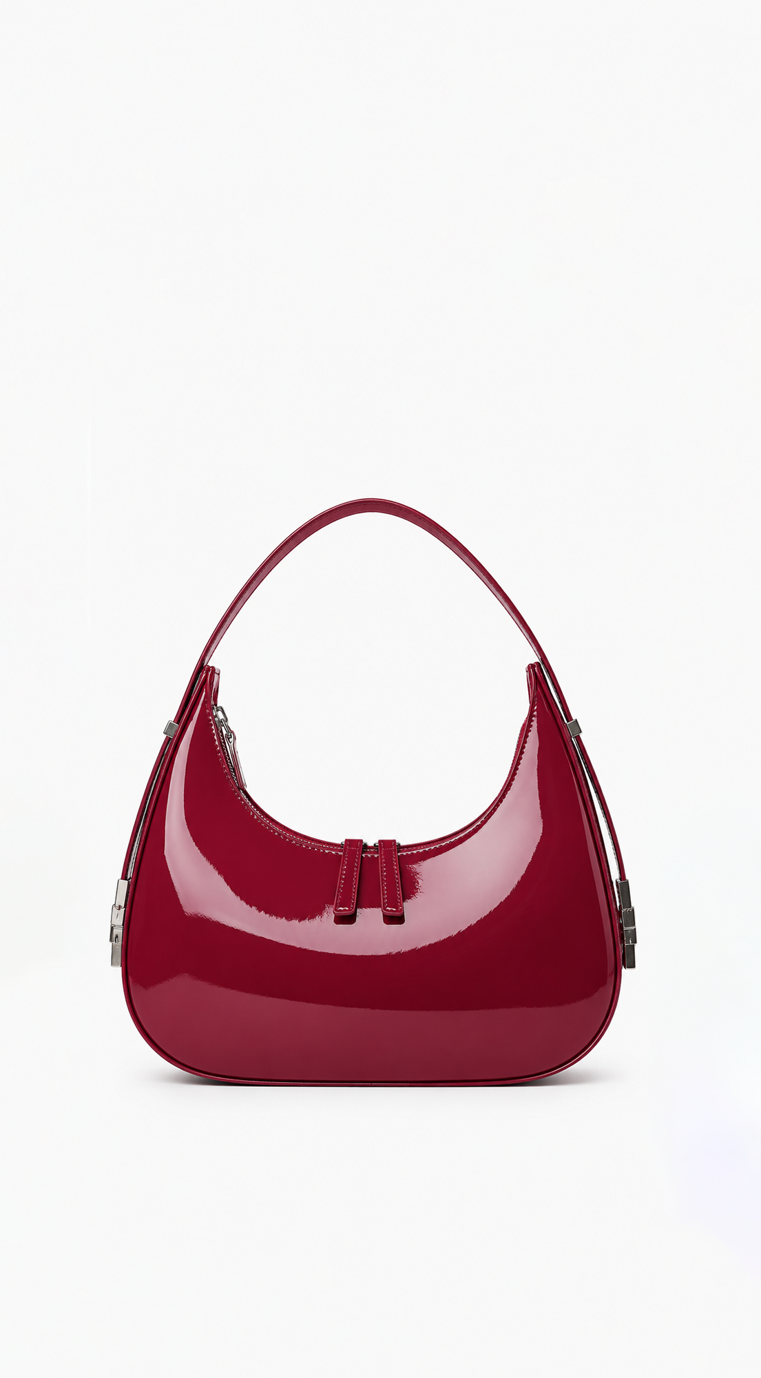 Mila Hobo Handbag - Burgundy