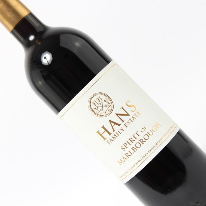 Reserve Wines Hans Herzog, "Spirit of Marlborough" Merlot Cabernet Bottle Image Close Up