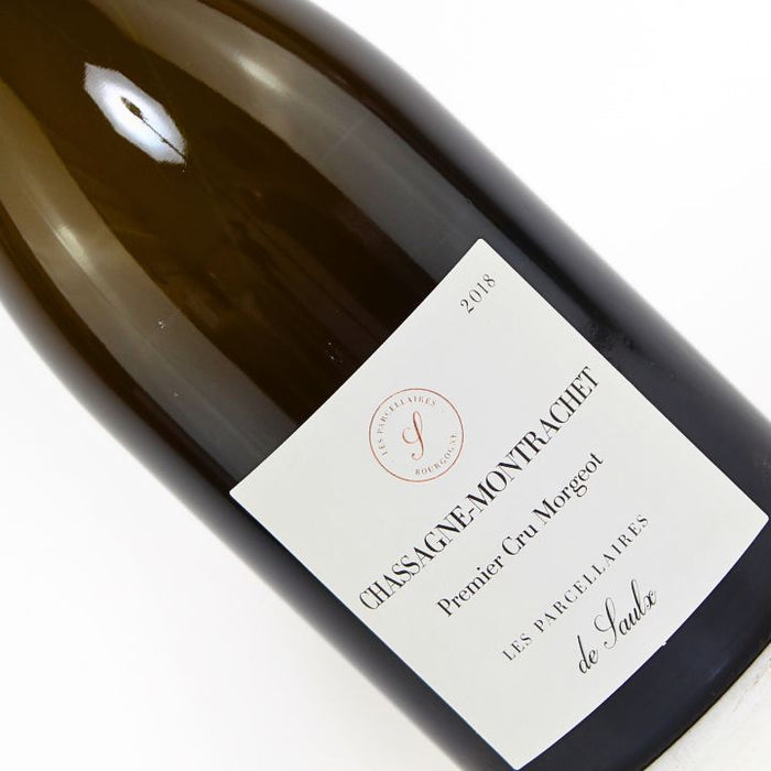 Les Parcellaires de Saulx, Chassagne-Montrachet 1er Cru Morgeot 2018 close up