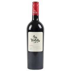 Wine bottle with 'Les Volets' label on a white background
