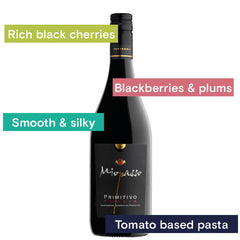 Rich black cherries, blackberries & plums, smooth & silky, tomato based pasta