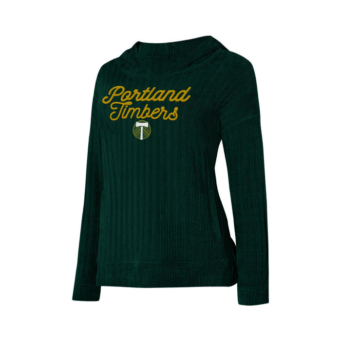 TIMBERS FC LADIES LONG SLEEVE LINGER HOODIE